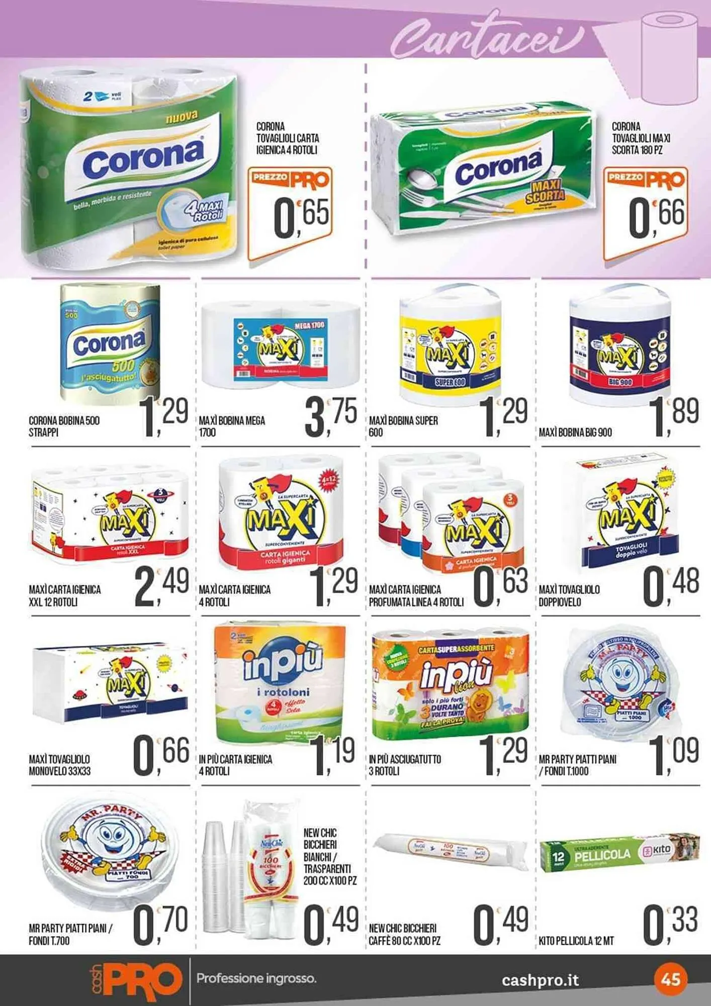 Volantino Cash pro da 7 luglio a 20 luglio di 2025 - Pagina del volantino 45