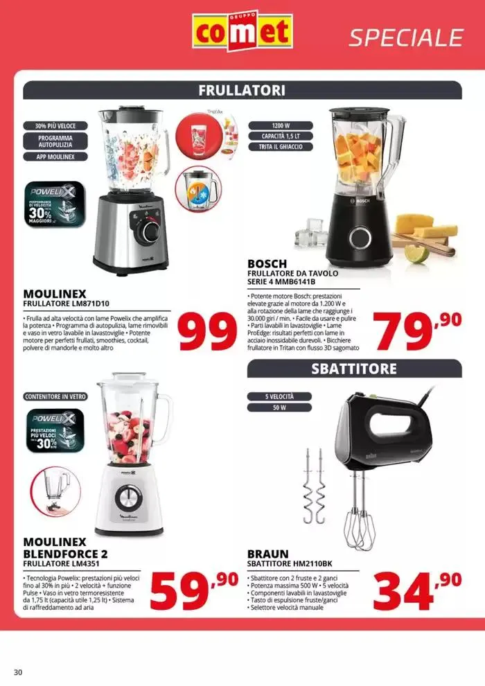 Speciale Piccoli Elettrodomestici  da 7 marzo a 19 marzo di 2025 - Pagina del volantino 30