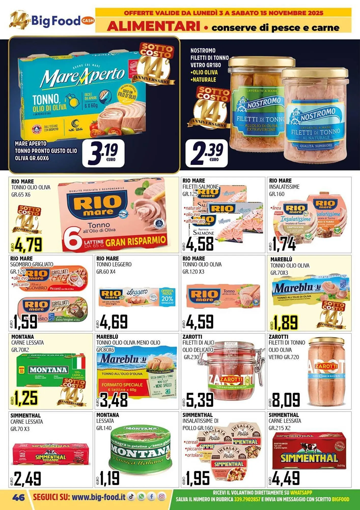Volantino Big Food da 3 novembre a 15 novembre di 2025 - Pagina del volantino 46