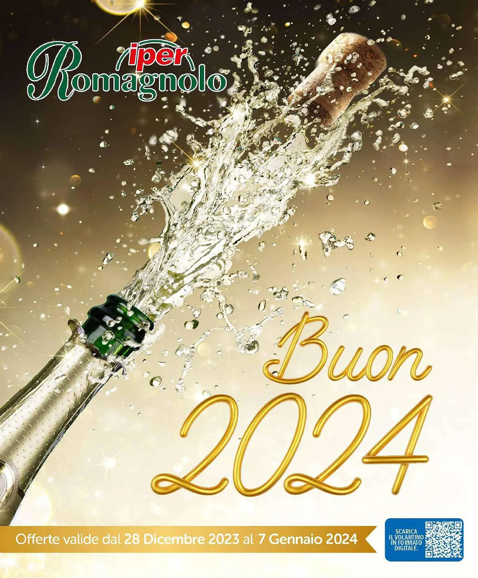 Volantino Iper Romagnolo da 28 dicembre a 7 gennaio di 2024 - Pagina del volantino 1