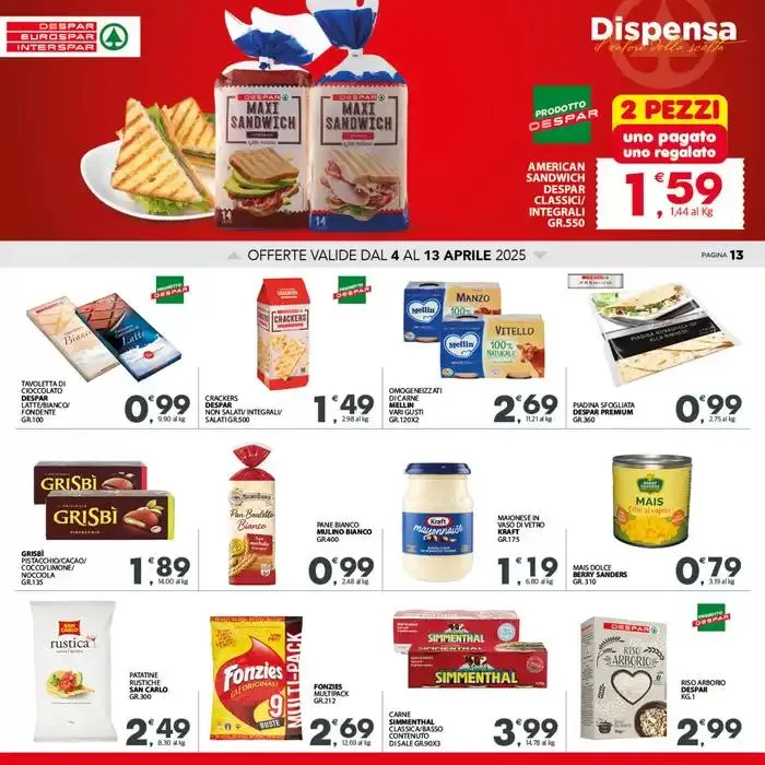 Conveneinza unica da 4 aprile a 13 aprile di 2025 - Pagina del volantino 13