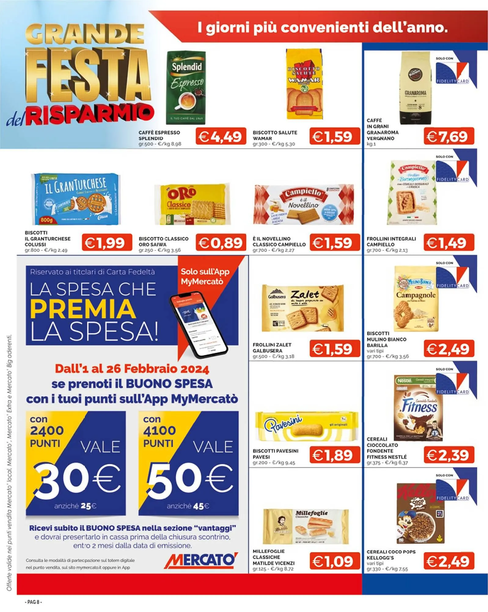 Volantino Mercatò Extra da 8 febbraio a 18 febbraio di 2024 - Pagina del volantino 8