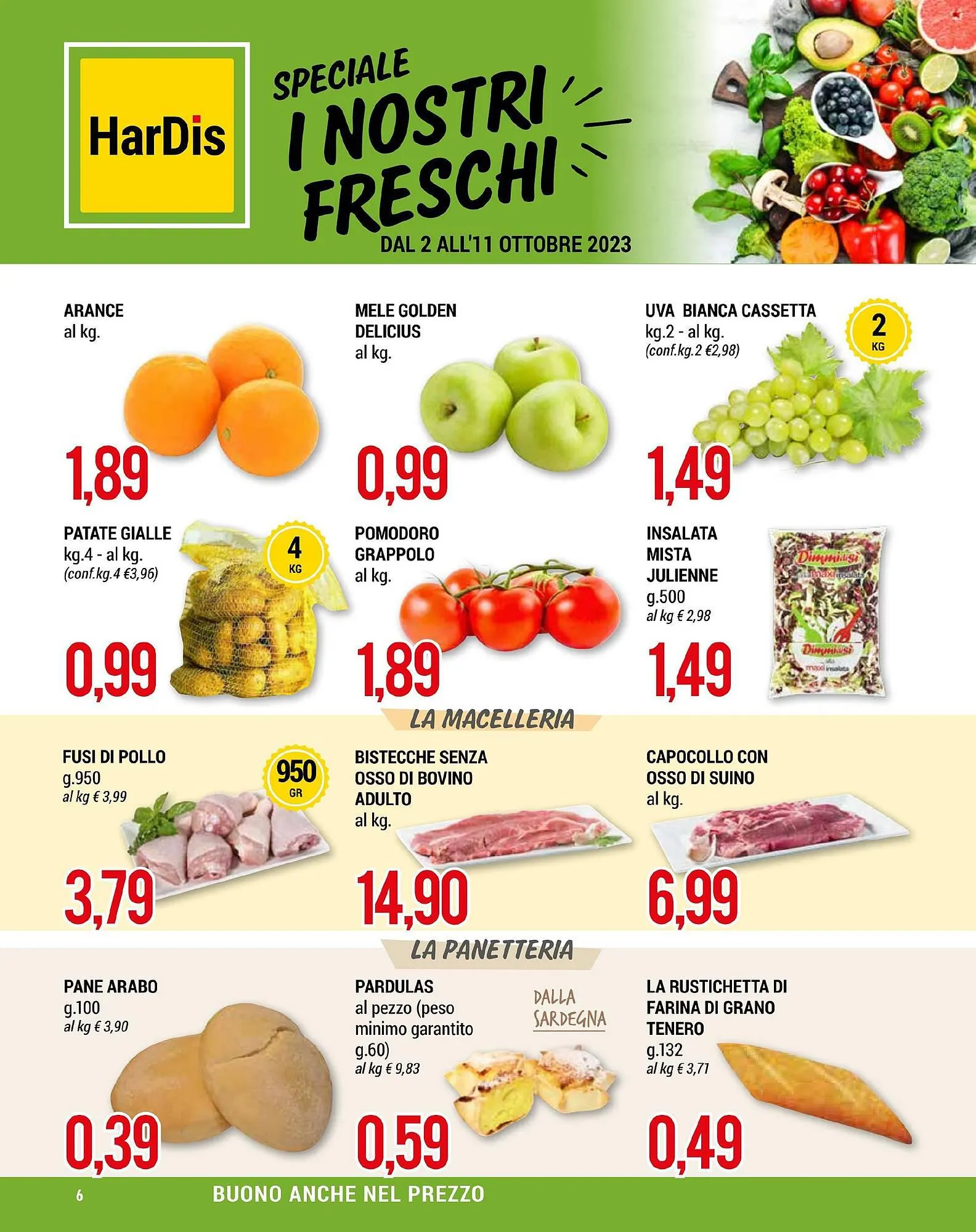 Volantino Hardis da 2 ottobre a 11 ottobre di 2023 - Pagina del volantino 6