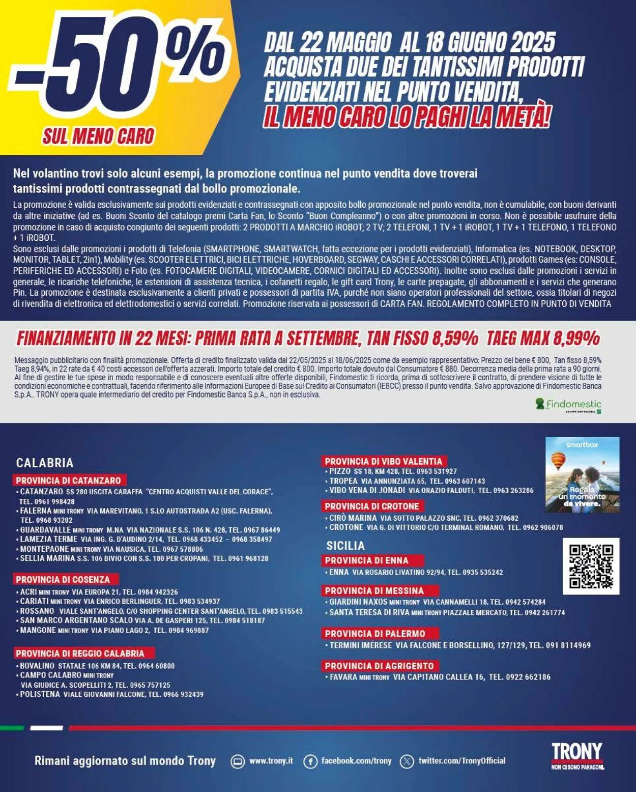 Trony - Palermo Volantino attuale da 22 maggio a 18 giugno di 2025 - Pagina del volantino 39