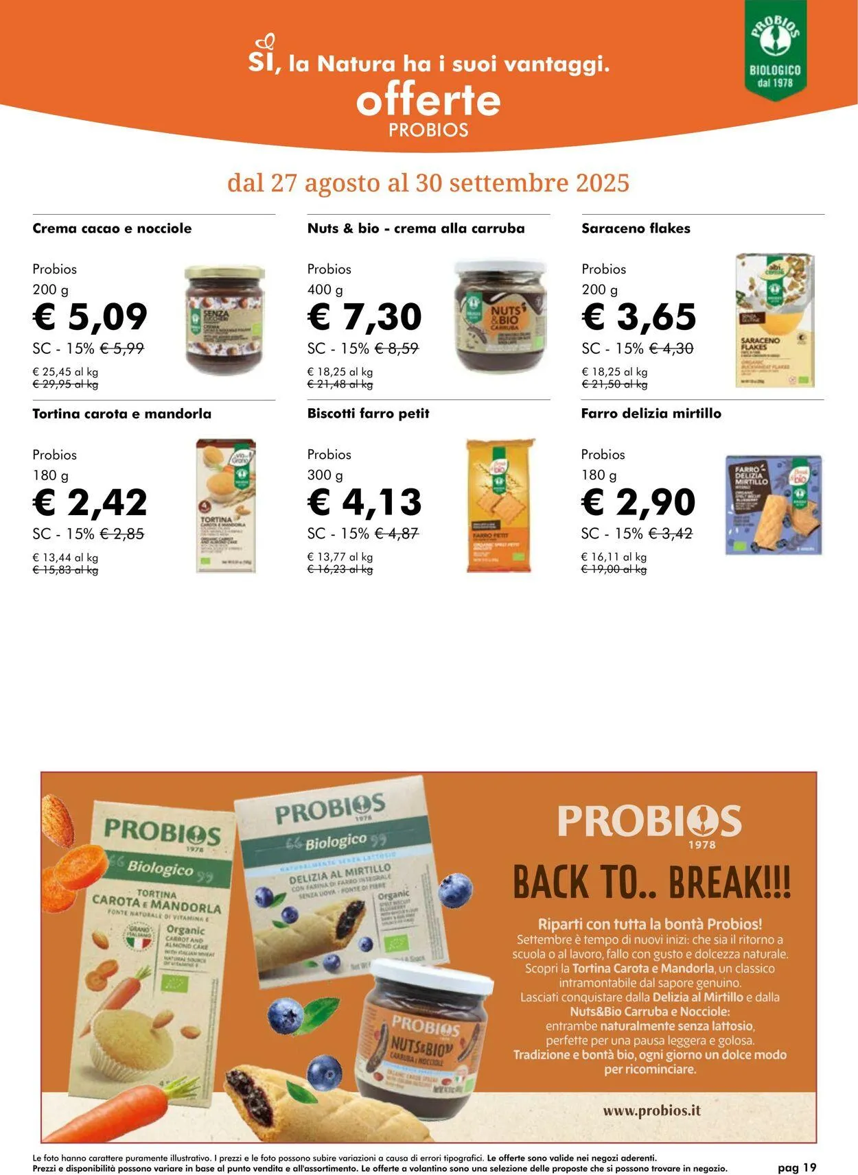 Natura Sì Volantino attuale da 25 settembre a 9 ottobre di 2025 - Pagina del volantino 19
