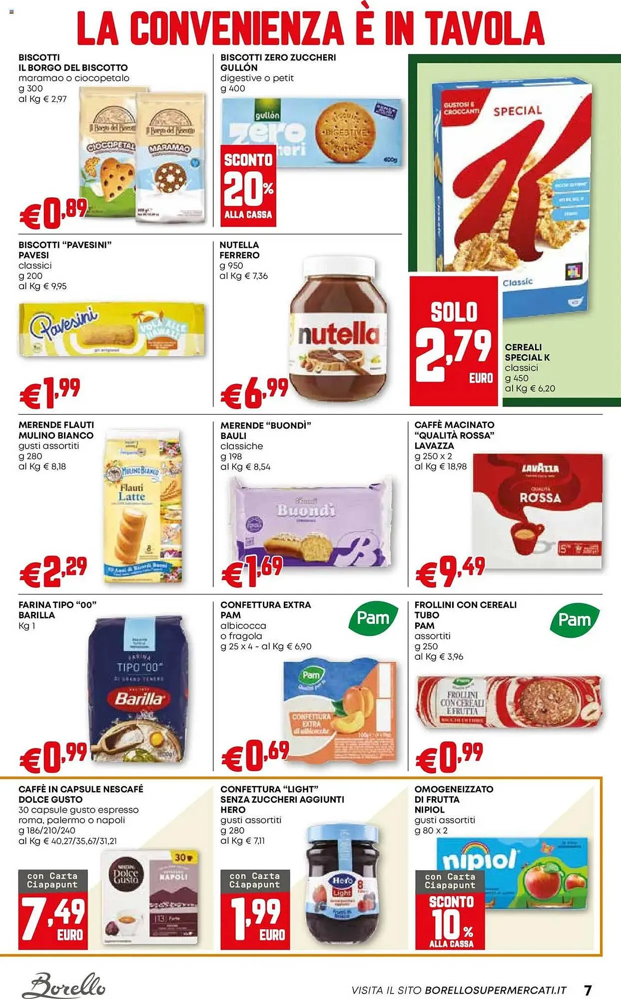 Volantino Borello Supermercati da 24 luglio a 6 agosto di 2025 - Pagina del volantino 7
