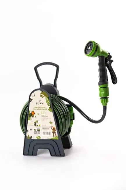 Avvolgitubo portatile con tubo da 10m