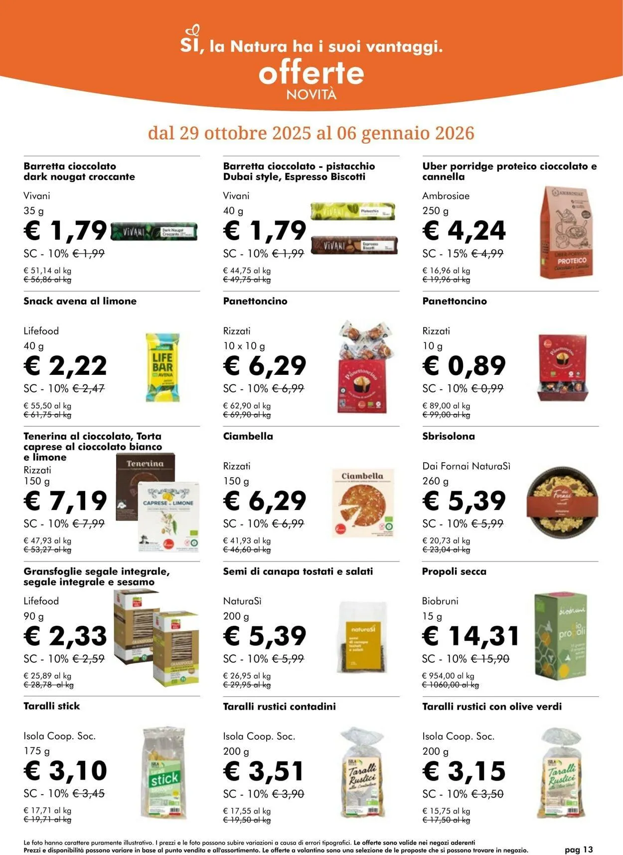 Natura Sì Volantino attuale da 29 gennaio a 12 febbraio di 2026 - Pagina del volantino 13