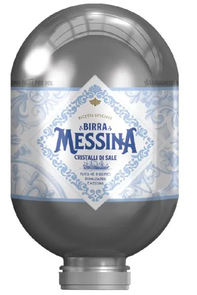 Fusto Birra Messina Cristalli Di Sale Blade 8 Litri