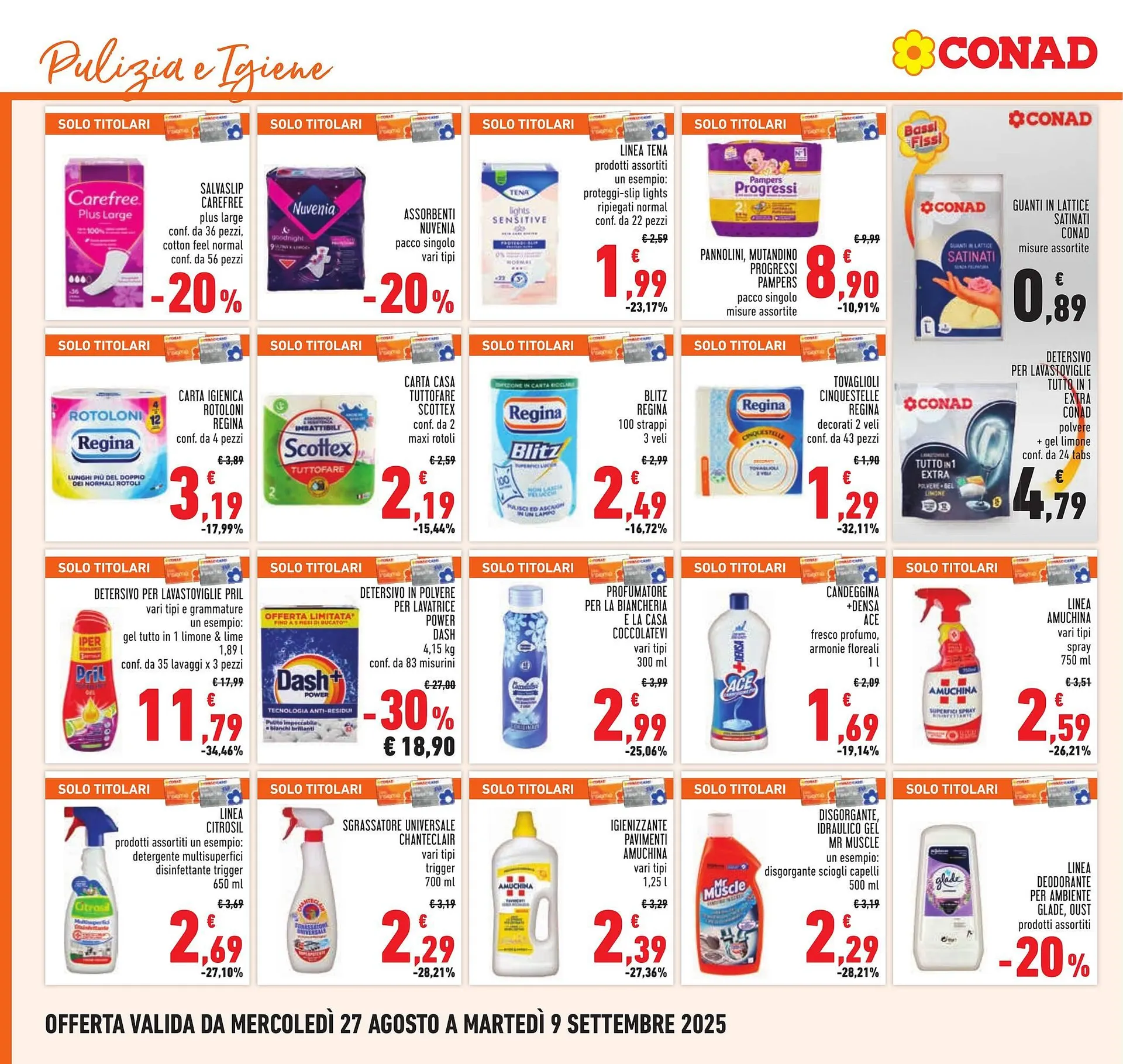 Volantino Conad da 27 agosto a 9 settembre di 2025 - Pagina del volantino 20