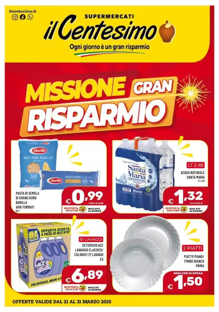 Missione Gran Risparmio da 21 marzo a 31 marzo di 2025 - Pagina del volantino 1