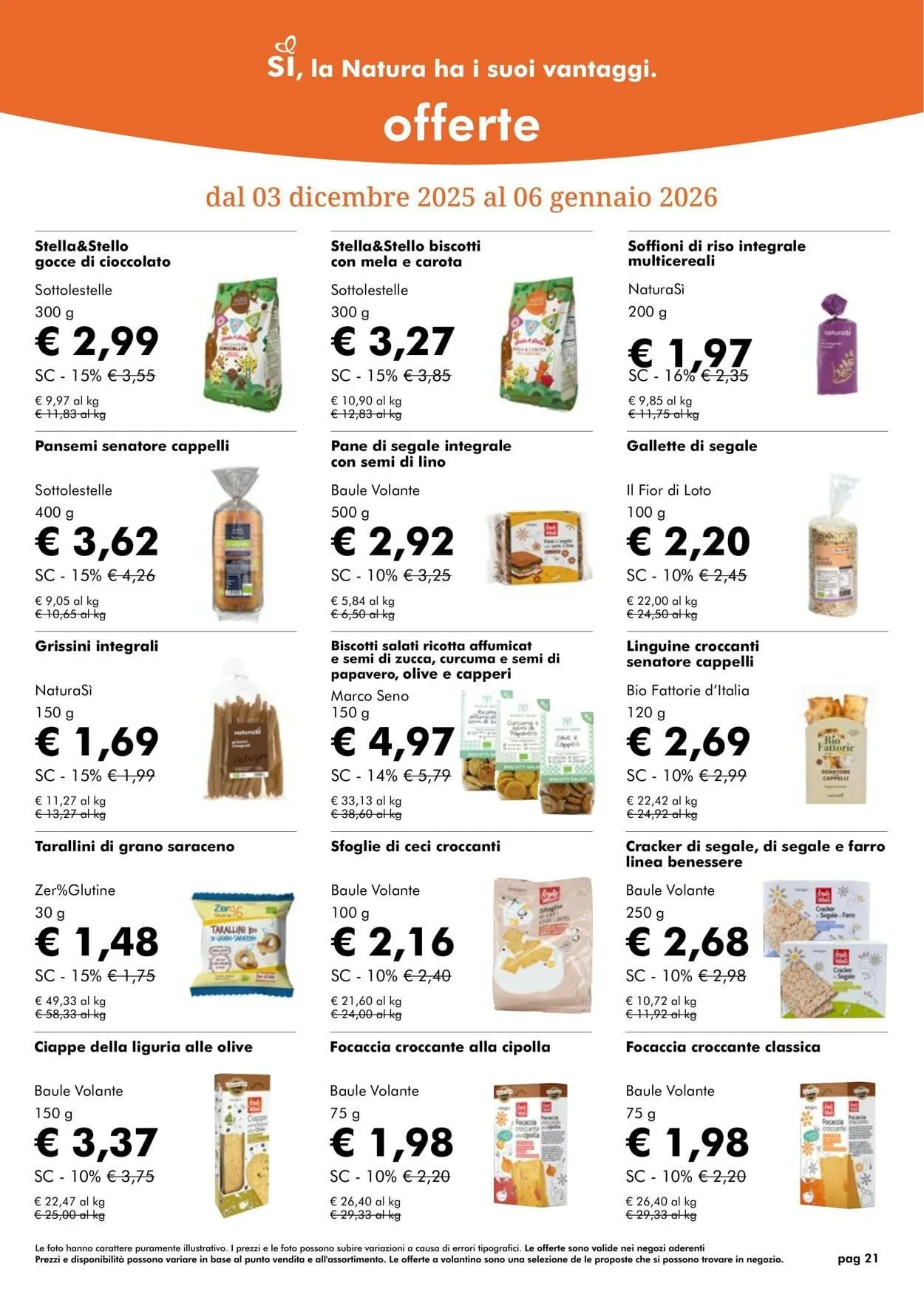 Natura Sì Volantino attuale da 1 dicembre a 1 gennaio di 2026 - Pagina del volantino 21