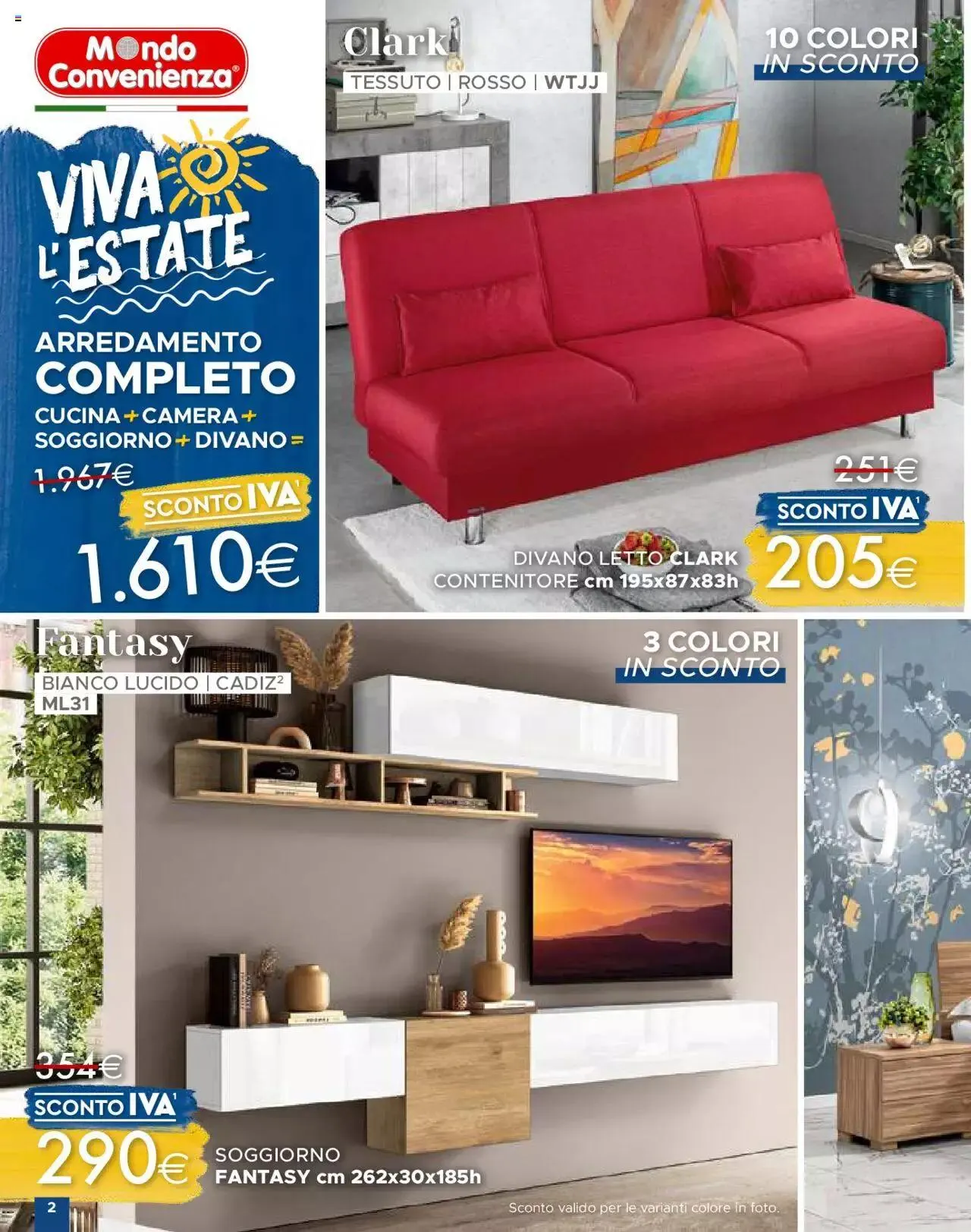 Volantino Mondo Convenienza da 1 luglio a 30 settembre di 2023 - Pagina del volantino 4