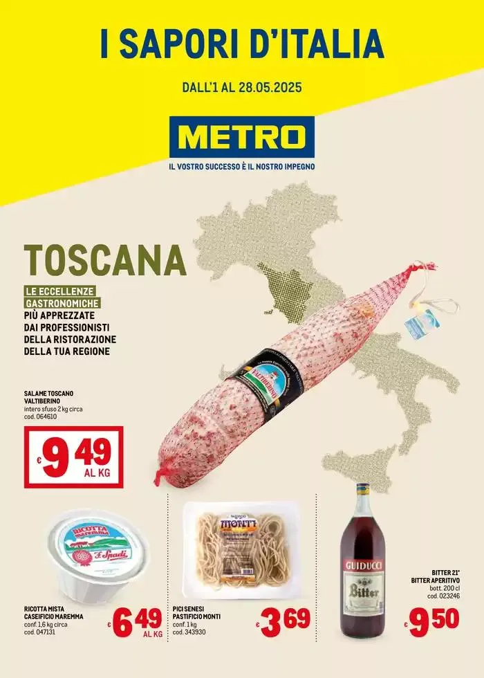 Sapori d'Italia -Toscana da 2 maggio a 28 maggio di 2025 - Pagina del volantino 1