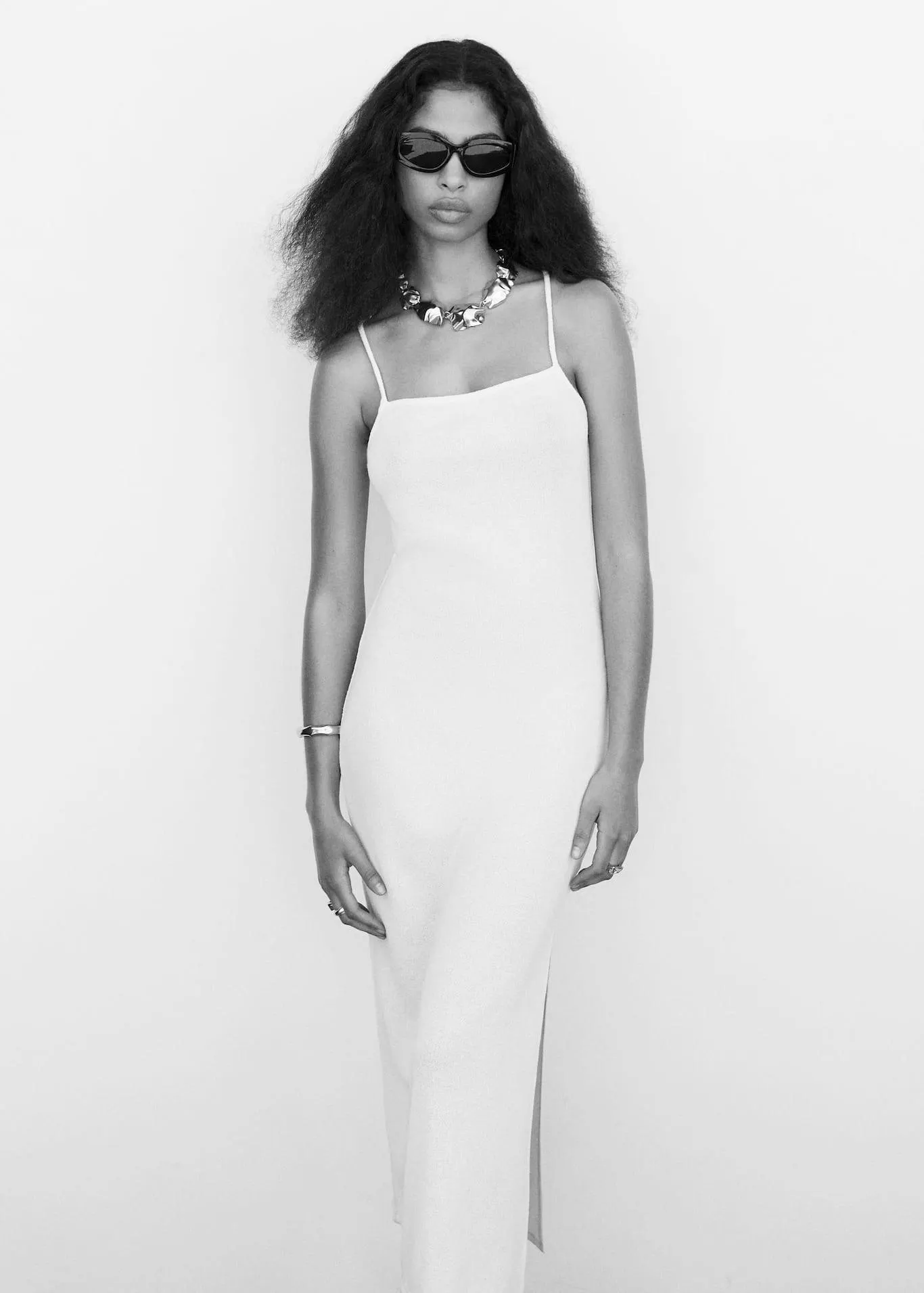 Vestito maglia schiena incrociata