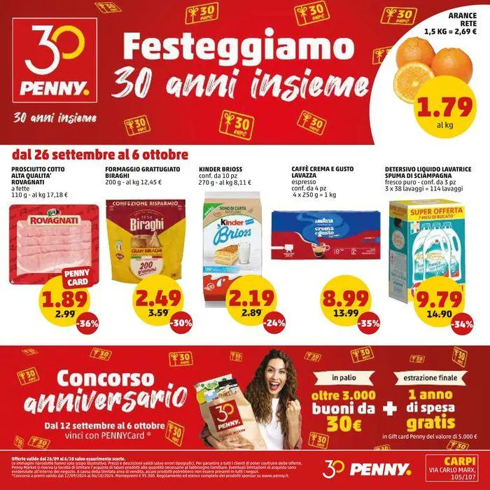 Festeggiamo 30 anni insieme da 26 settembre a 6 ottobre di 2024 - Pagina del volantino 1