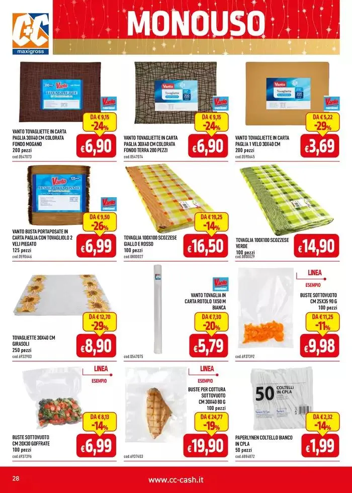 Catalogo C+C da 2 dicembre a 31 dicembre di 2024 - Pagina del volantino 28
