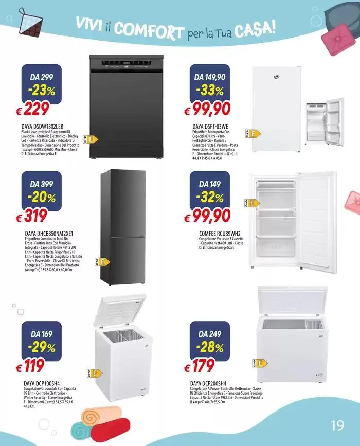 VIVI IL COMFORT PER LA TUA CASA! da 3 gennaio a 26 gennaio di 2025 - Pagina del volantino 19