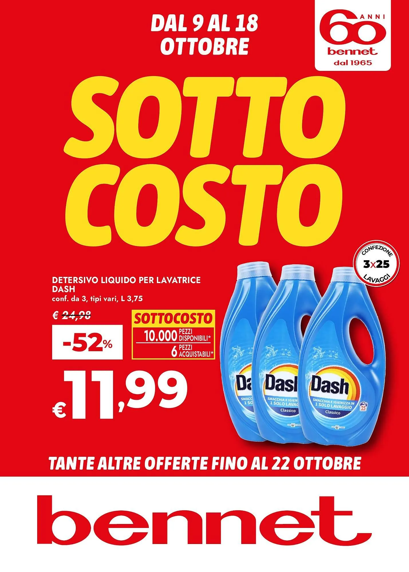 Volantino Bennet da 9 ottobre a 18 ottobre di 2025 - Pagina del volantino 1