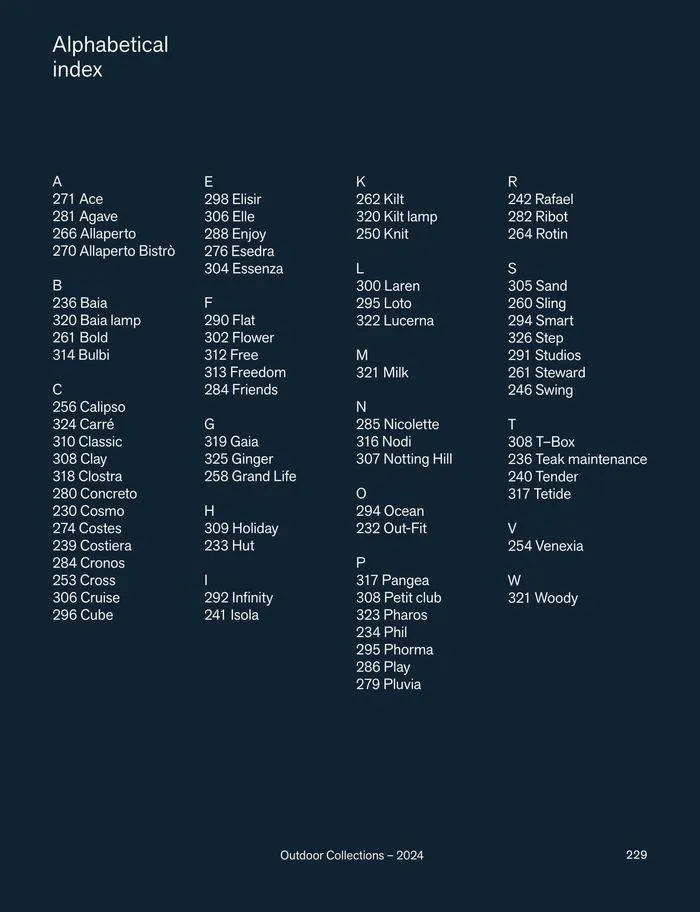 Outdoor decor collections 2024 da 1 febbraio a 30 giugno di 2024 - Pagina del volantino 231