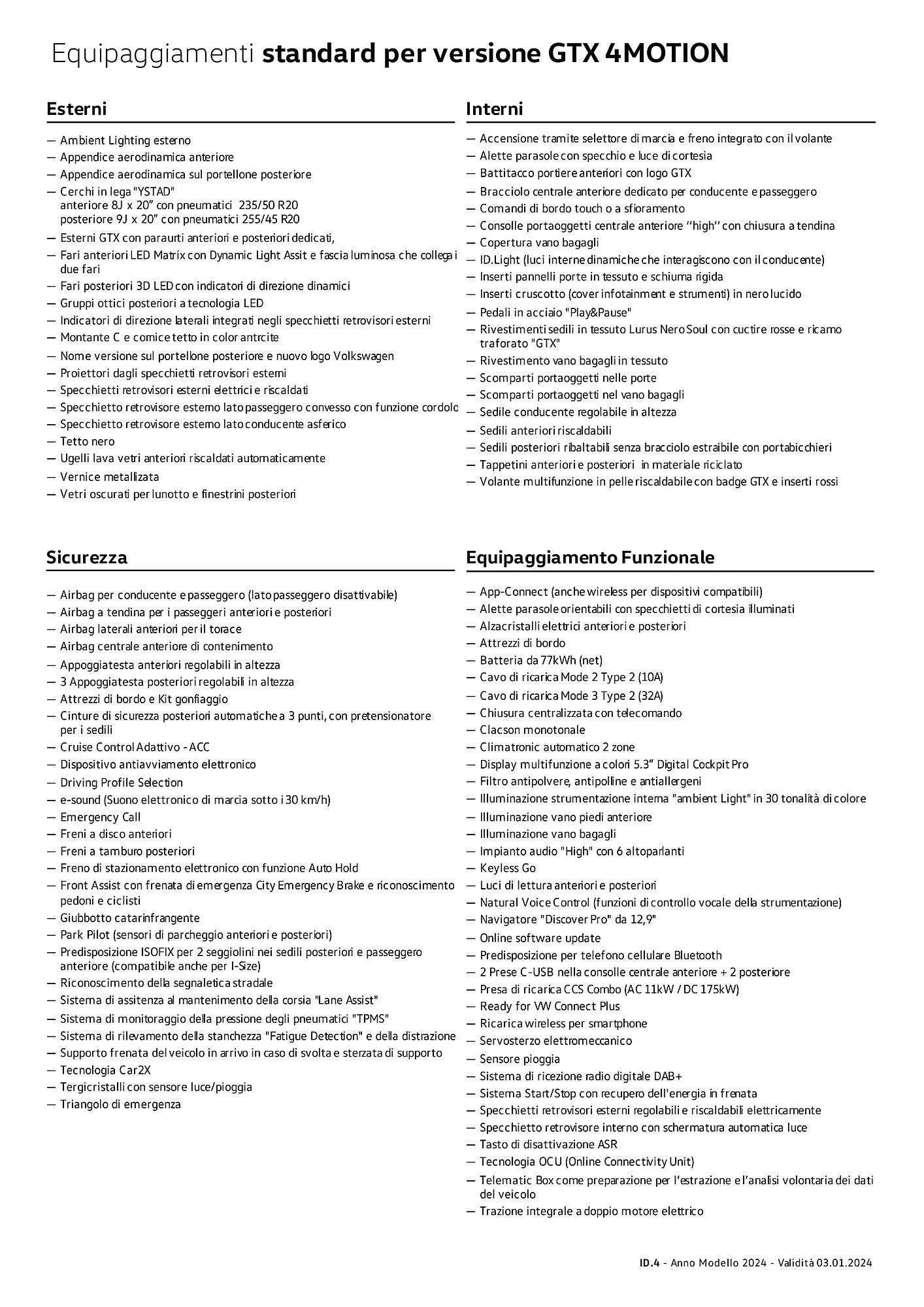 Volantino Volkswagen ID.4 GTX 4MOTION da 3 gennaio a 4 gennaio di 2025 - Pagina del volantino 15