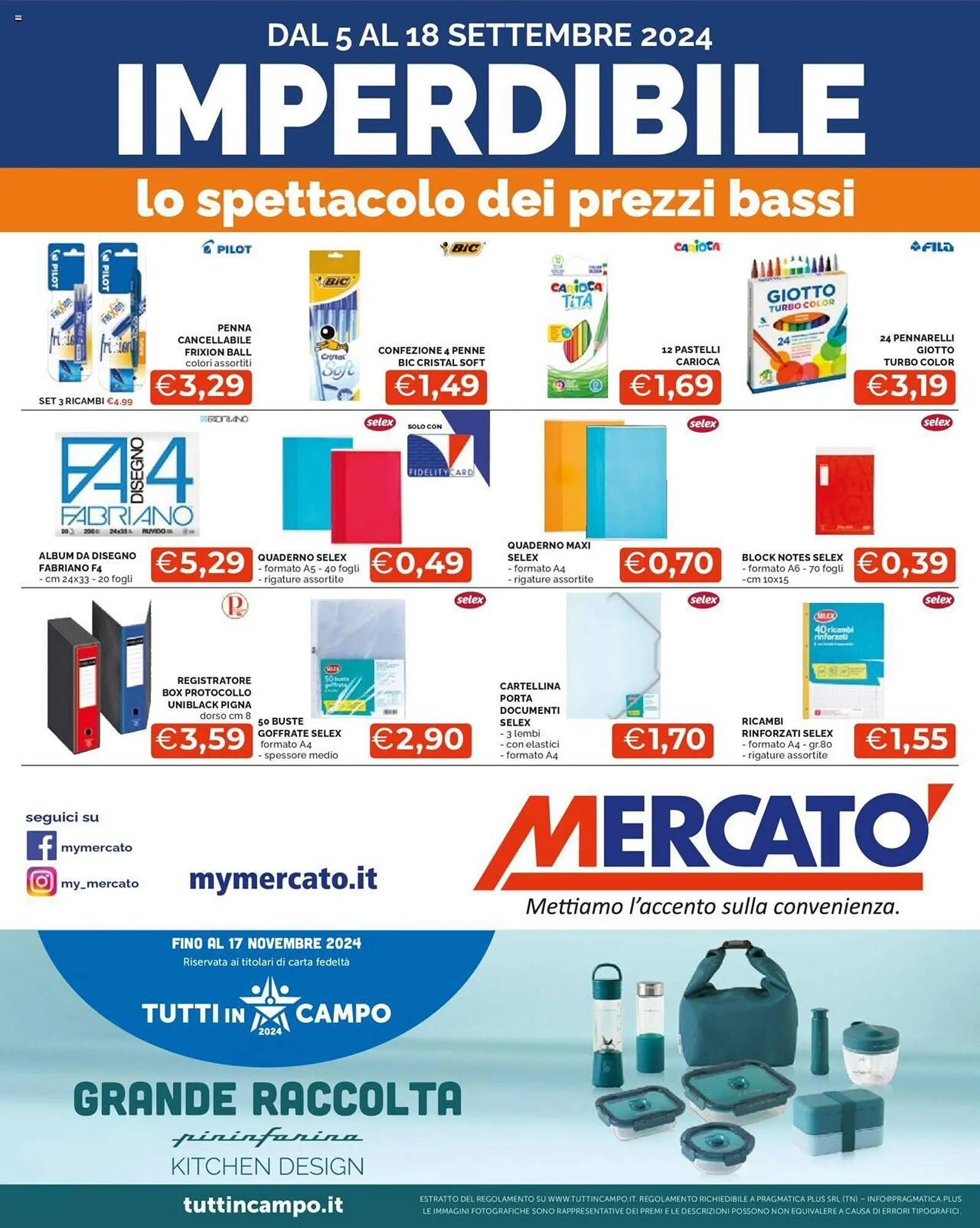 Volantino Mercatò da 5 settembre a 18 settembre di 2024 - Pagina del volantino 1