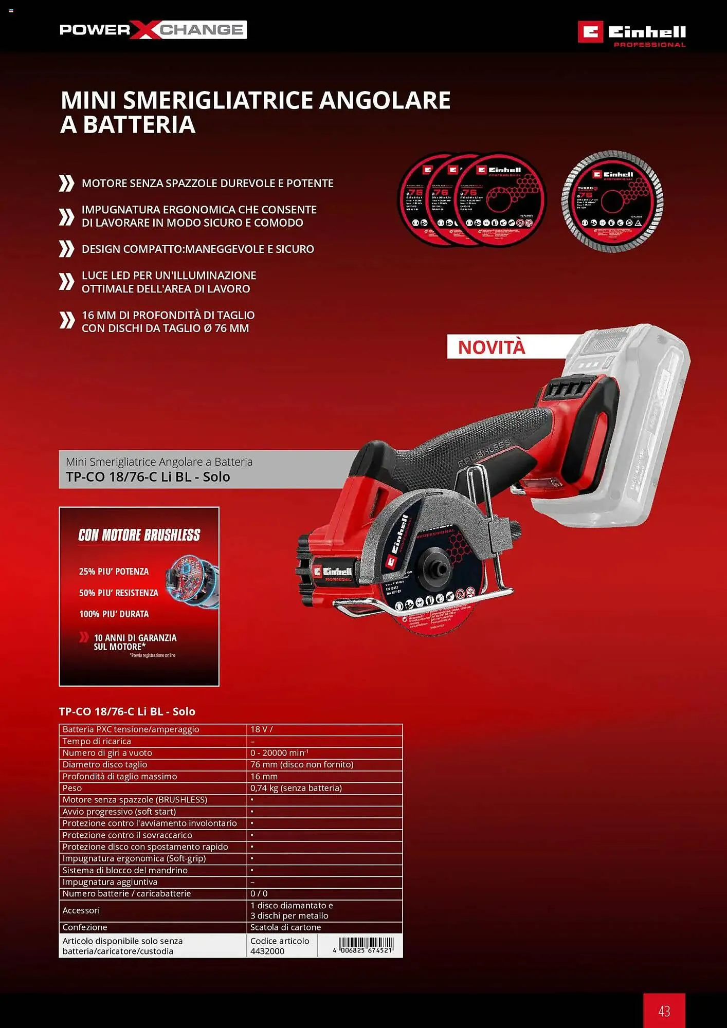 Volantino Einhell da 17 marzo a 31 dicembre di 2026 - Pagina del volantino 45