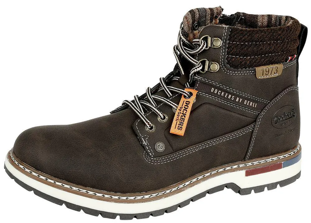1973 boot | Stivali stringati | marrone scuro | Dockers by Gerli