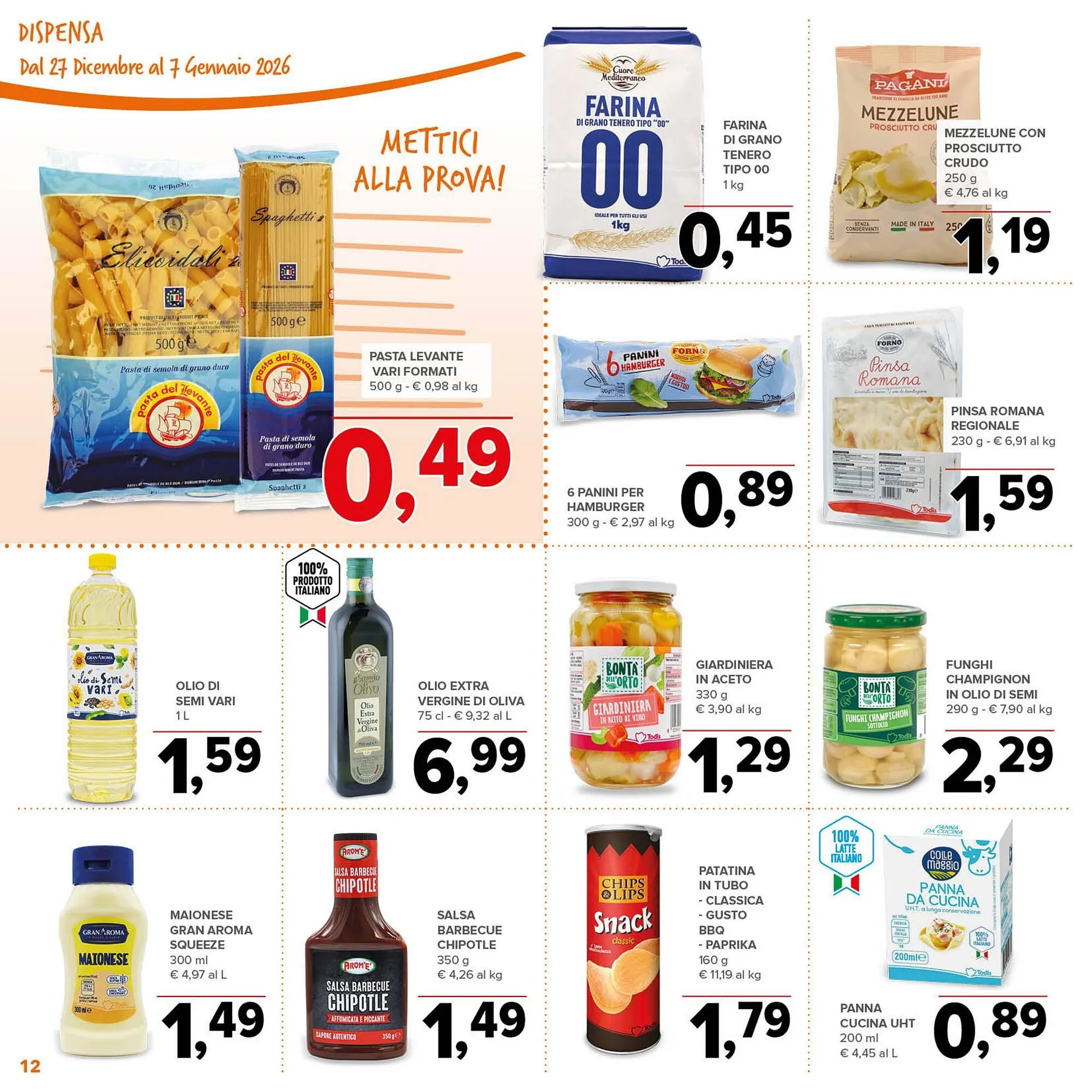 Volantino Todis da 27 dicembre a 7 gennaio di 2026 - Pagina del volantino 12
