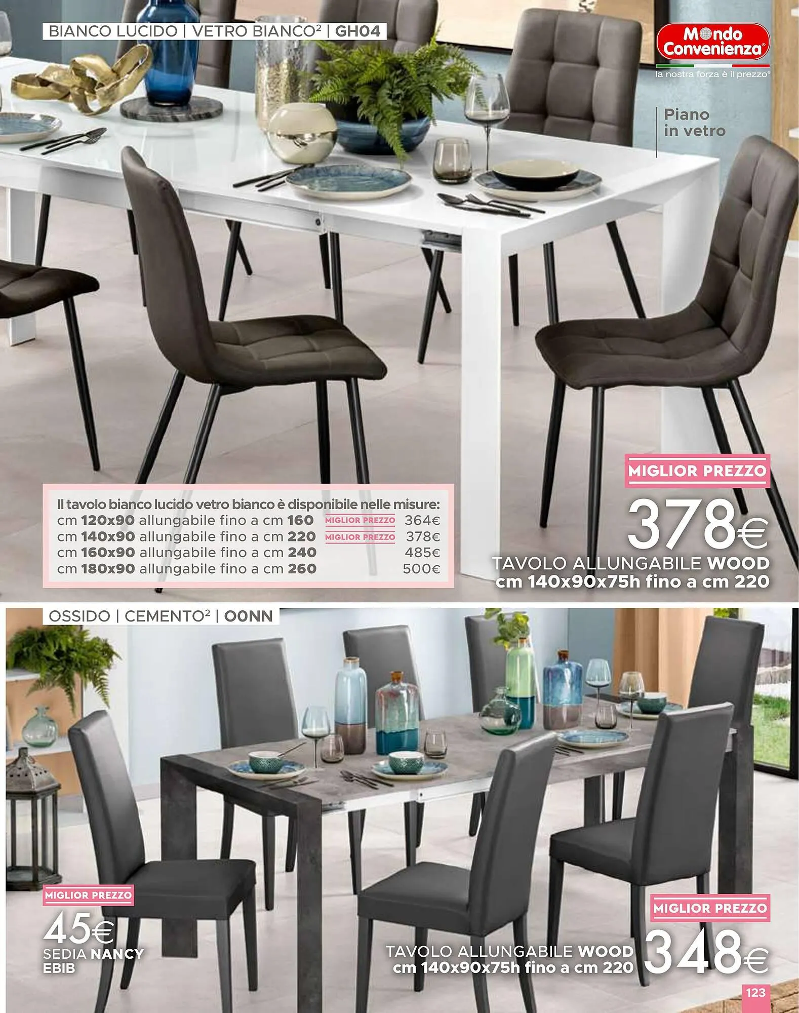 Volantino Mondo Convenienza da 1 aprile a 1 settembre di 2024 - Pagina del volantino 123