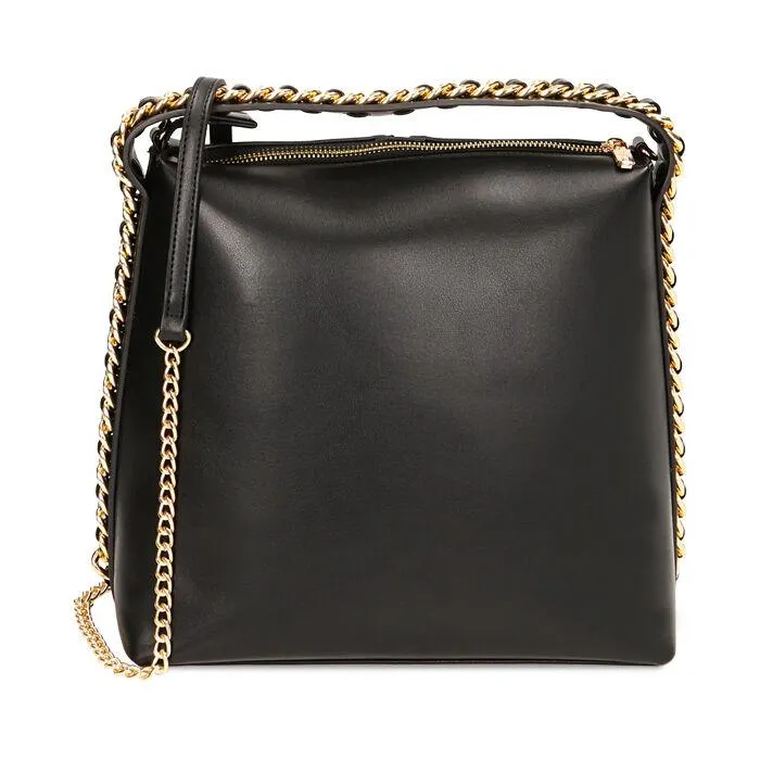 Borsa a mano nera chain