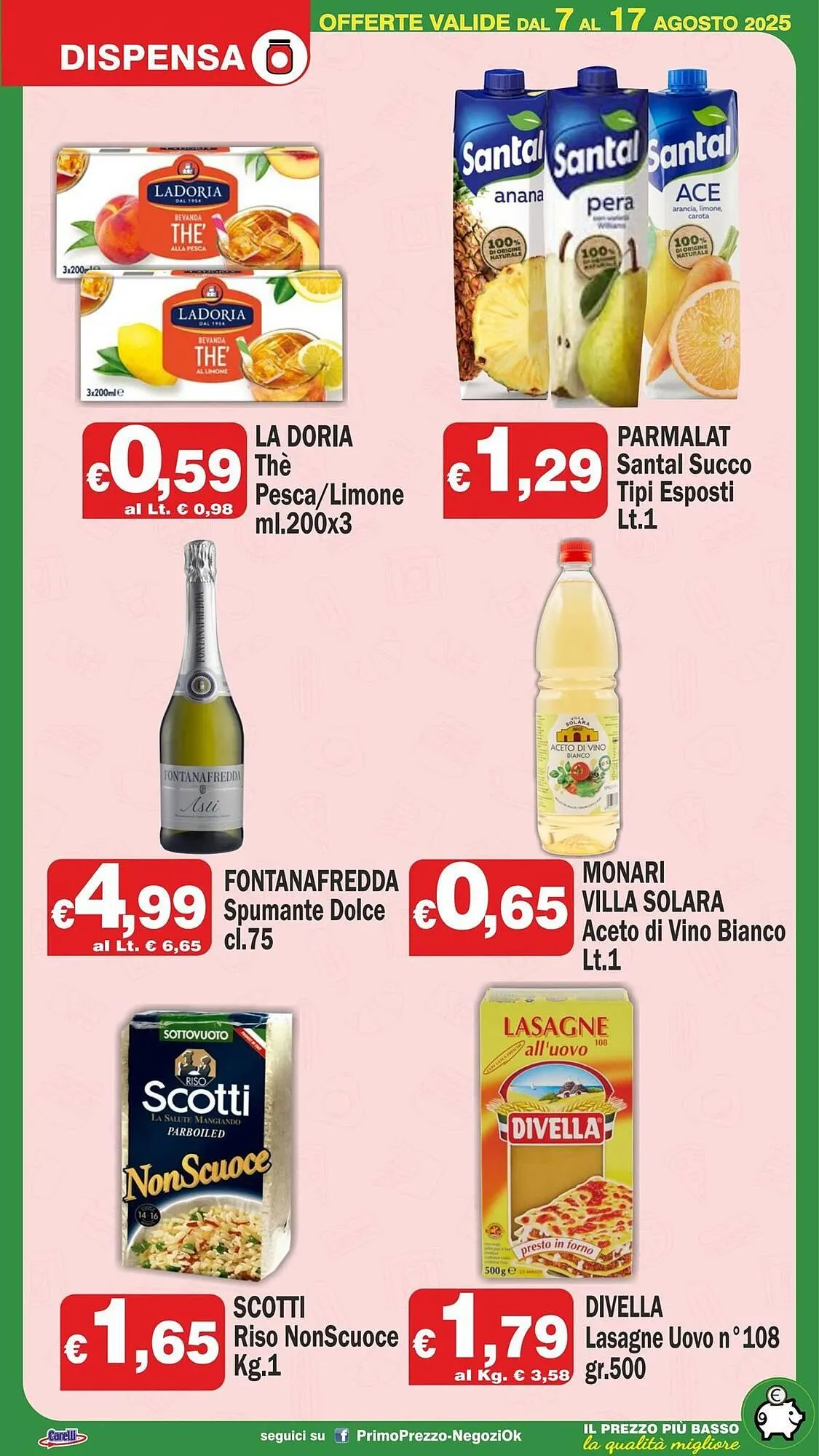 Volantino Primo Prezzo da 7 agosto a 17 agosto di 2025 - Pagina del volantino 8