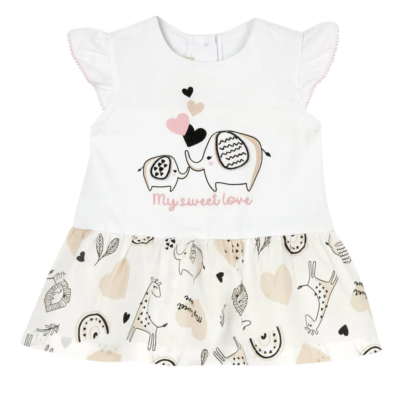 Vestito con stampa fantasia