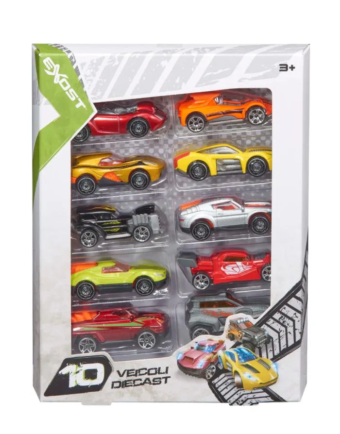Exost - Veicoli Diecast 1:64 Pack Da 10