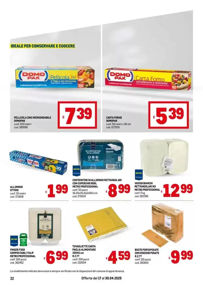 Offerte per Te -Area 1 da 22 aprile a 30 aprile di 2025 - Pagina del volantino 32