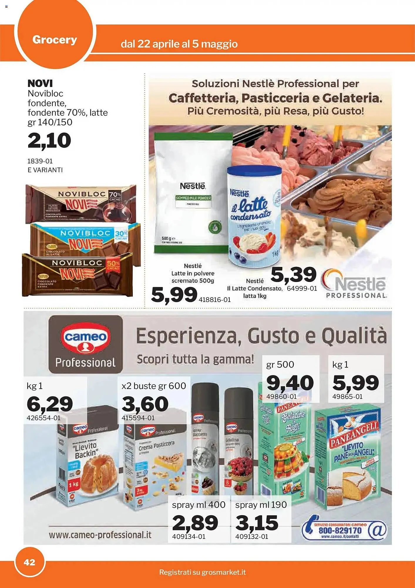 Volantino GrosMarket da 22 aprile a 5 maggio di 2026 - Pagina del volantino 42