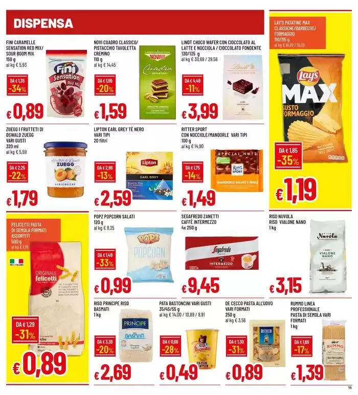Grandi marche a piccoli prezzi  da 9 gennaio a 22 gennaio di 2025 - Pagina del volantino 15