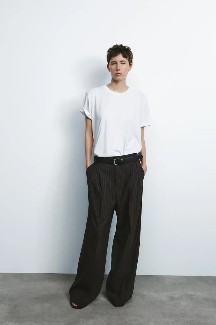 PANTALONI DOPPIO PIEGA CINTURA