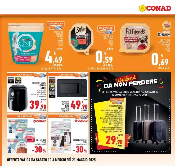 RIAPERTURA CONAD OLBIA da 10 maggio a 21 maggio di 2025 - Pagina del volantino 20