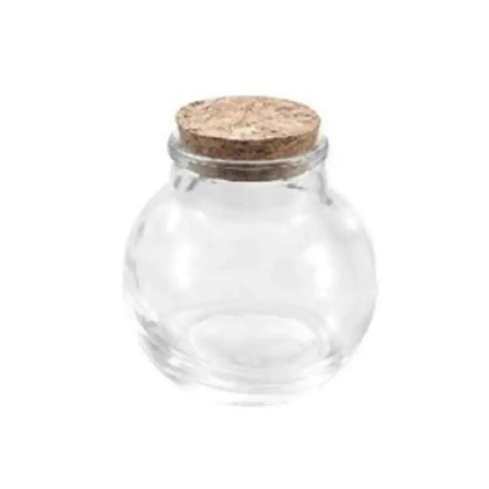 Barattolo in vetro con tappo di sughero Ø6.6xh7.3cm
