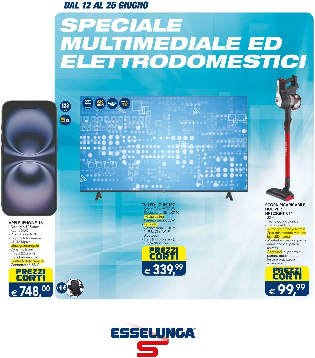 Esselunga Volantino attuale da 12 giugno a 25 giugno di 2025 - Pagina del volantino 1