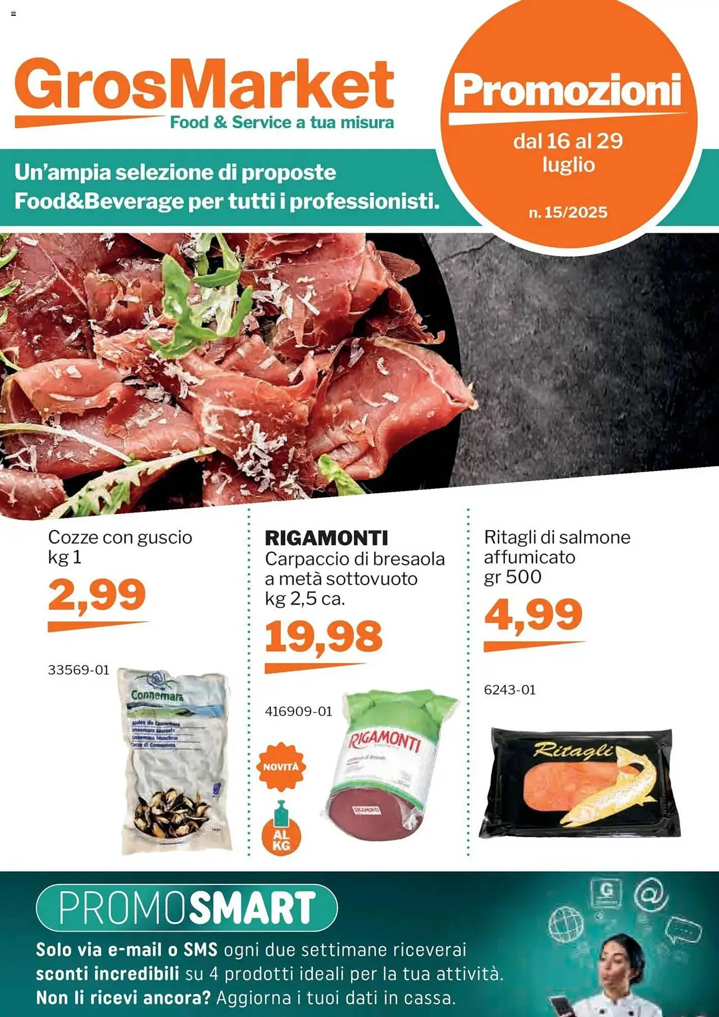 Volantino GrosMarket da 16 luglio a 29 luglio di 2025 - Pagina del volantino 1