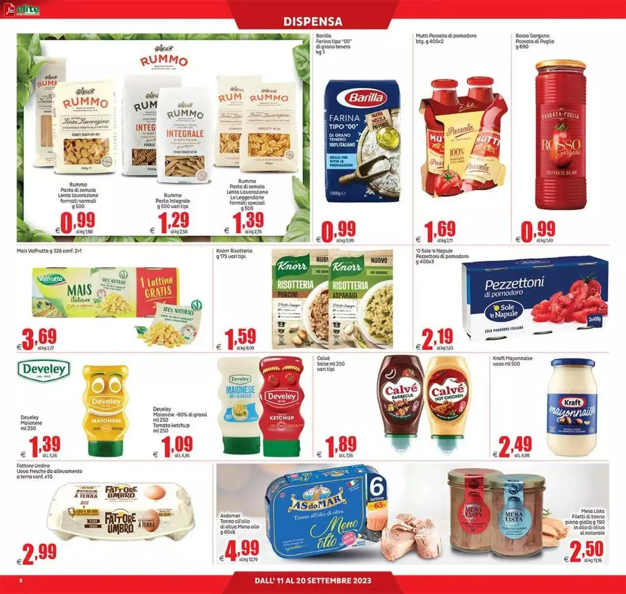 Volantino Elite Supermercati da 11 settembre a 20 settembre di 2023 - Pagina del volantino 2