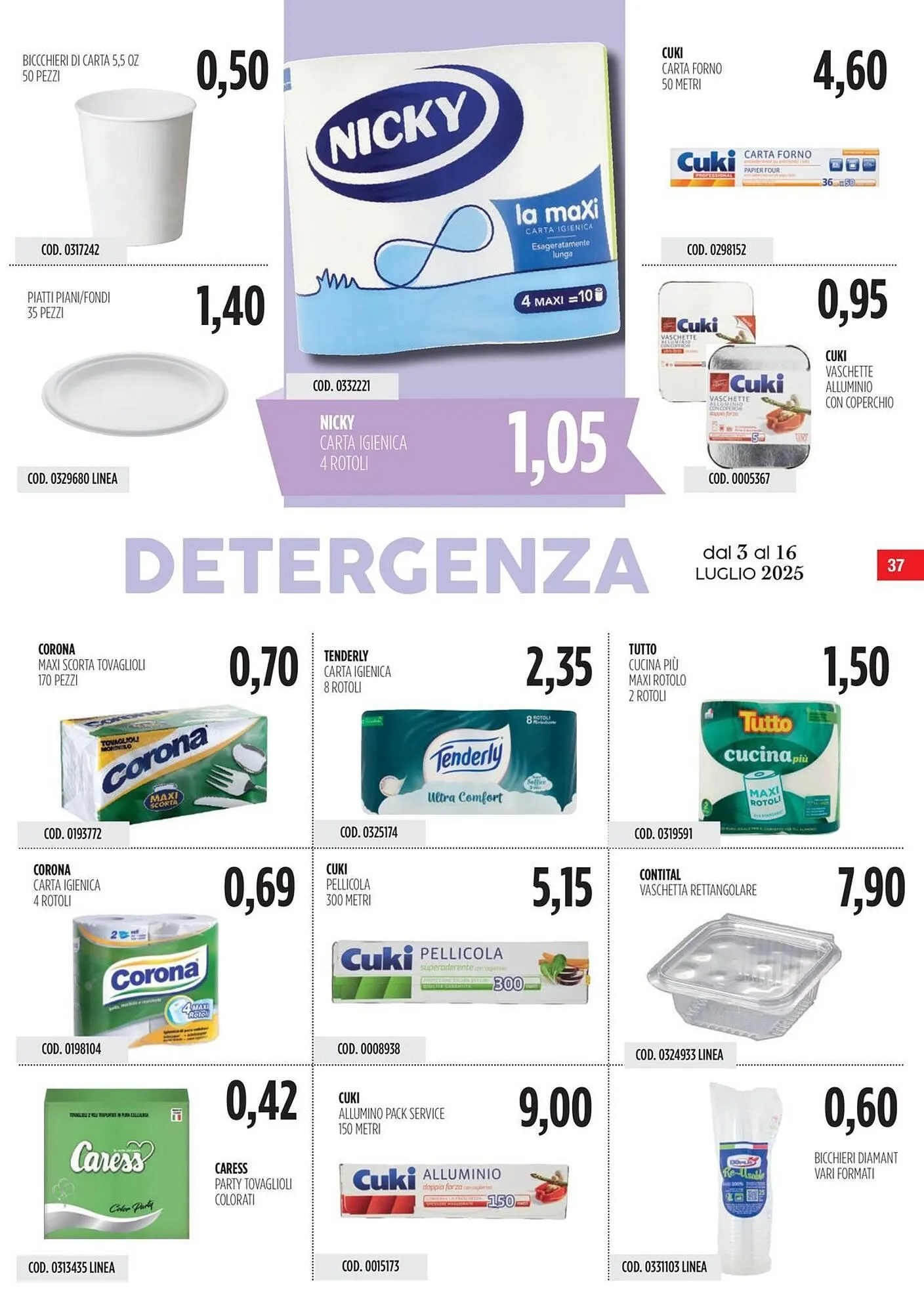 Volantino Carico Cash & Carry da 3 luglio a 16 luglio di 2025 - Pagina del volantino 37