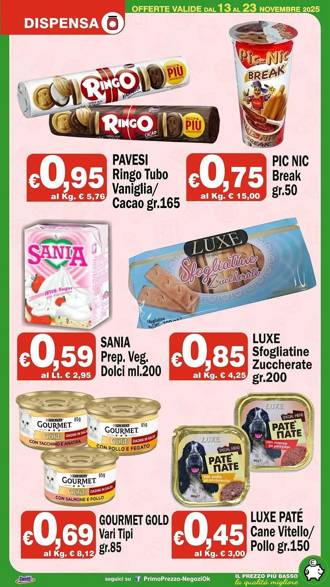 Volantino Primo Prezzo da 13 novembre a 23 novembre di 2025 - Pagina del volantino 16