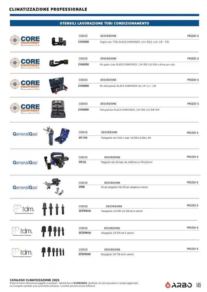 Catalogo Climatizzazione 2025 da 1 gennaio a 31 dicembre di 2025 - Pagina del volantino 135