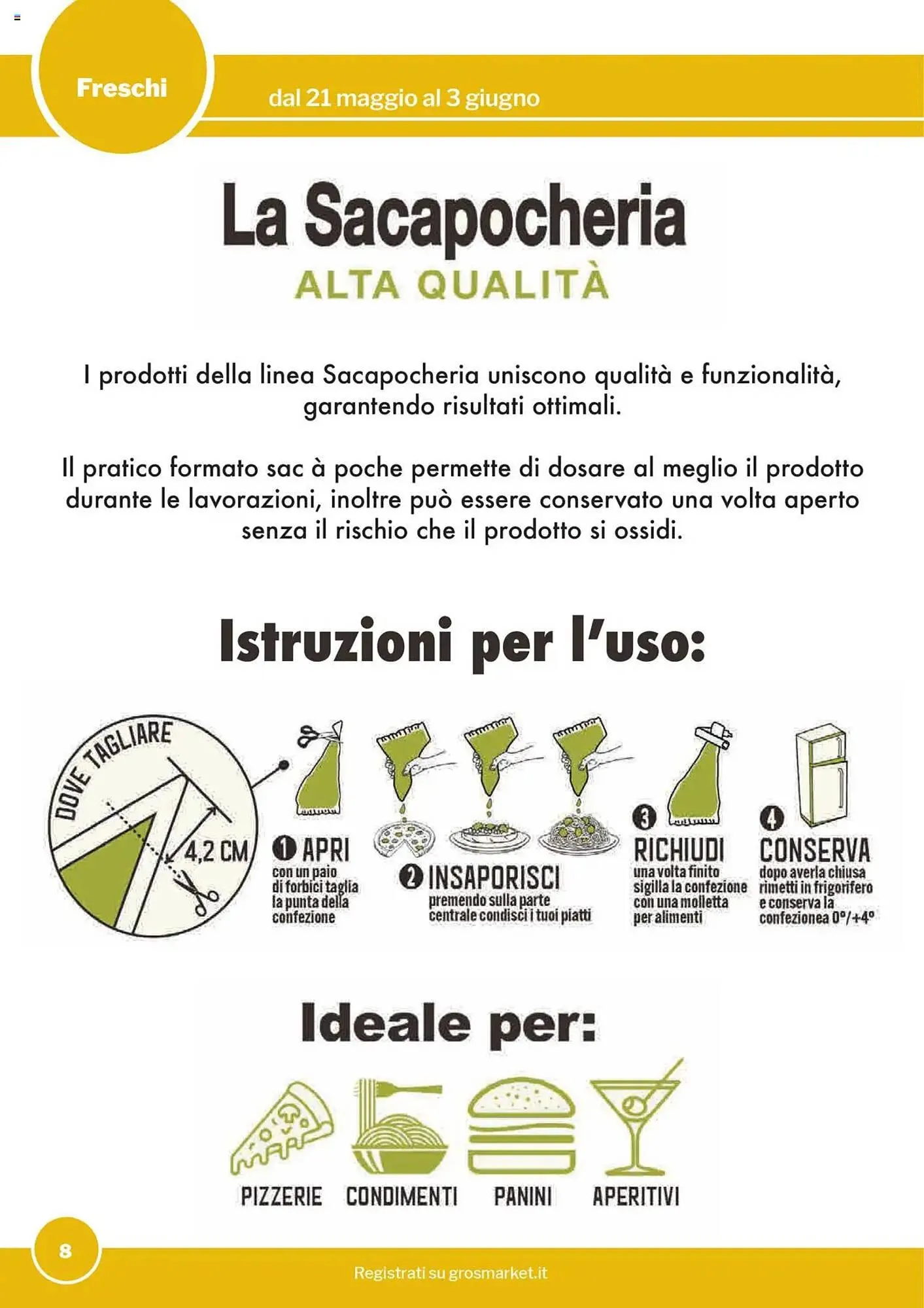 Volantino GrosMarket da 21 maggio a 3 giugno di 2025 - Pagina del volantino 8