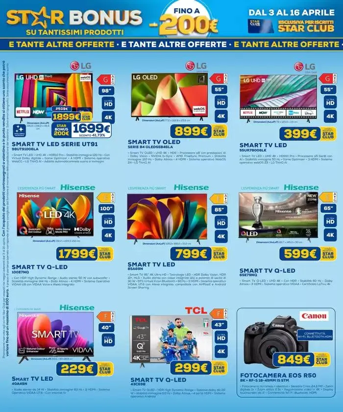 Star bonus -200€ su tantissimi prodotti da 3 aprile a 16 aprile di 2025 - Pagina del volantino 14