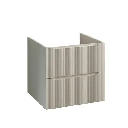 Mobile bagno base lavabo sospeso Dune 59x54x45 cm bianco crema