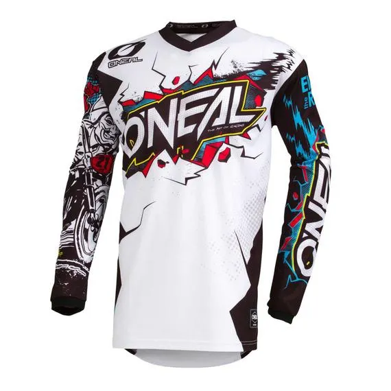 Maglia cross da bambino Element Villain Bianco